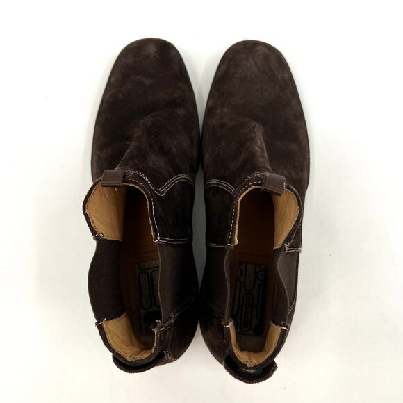 Coach Brown Italian-Made Suede Ankle Boots | Versatile for All Seasons - Picture 7 of 12